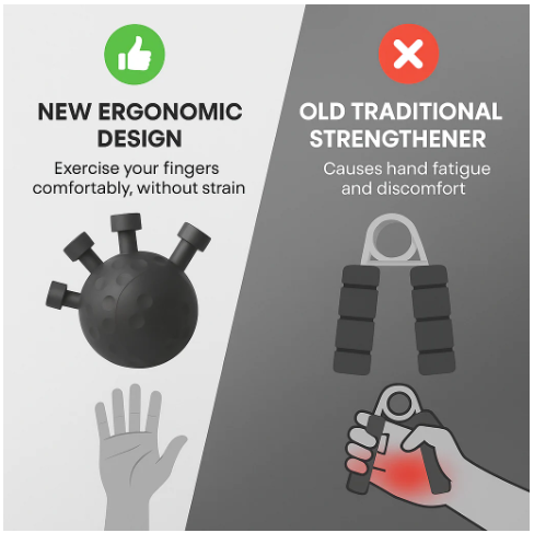Eagle Claw Hand Strengthener Grip - Forearms & Veins Trainer.